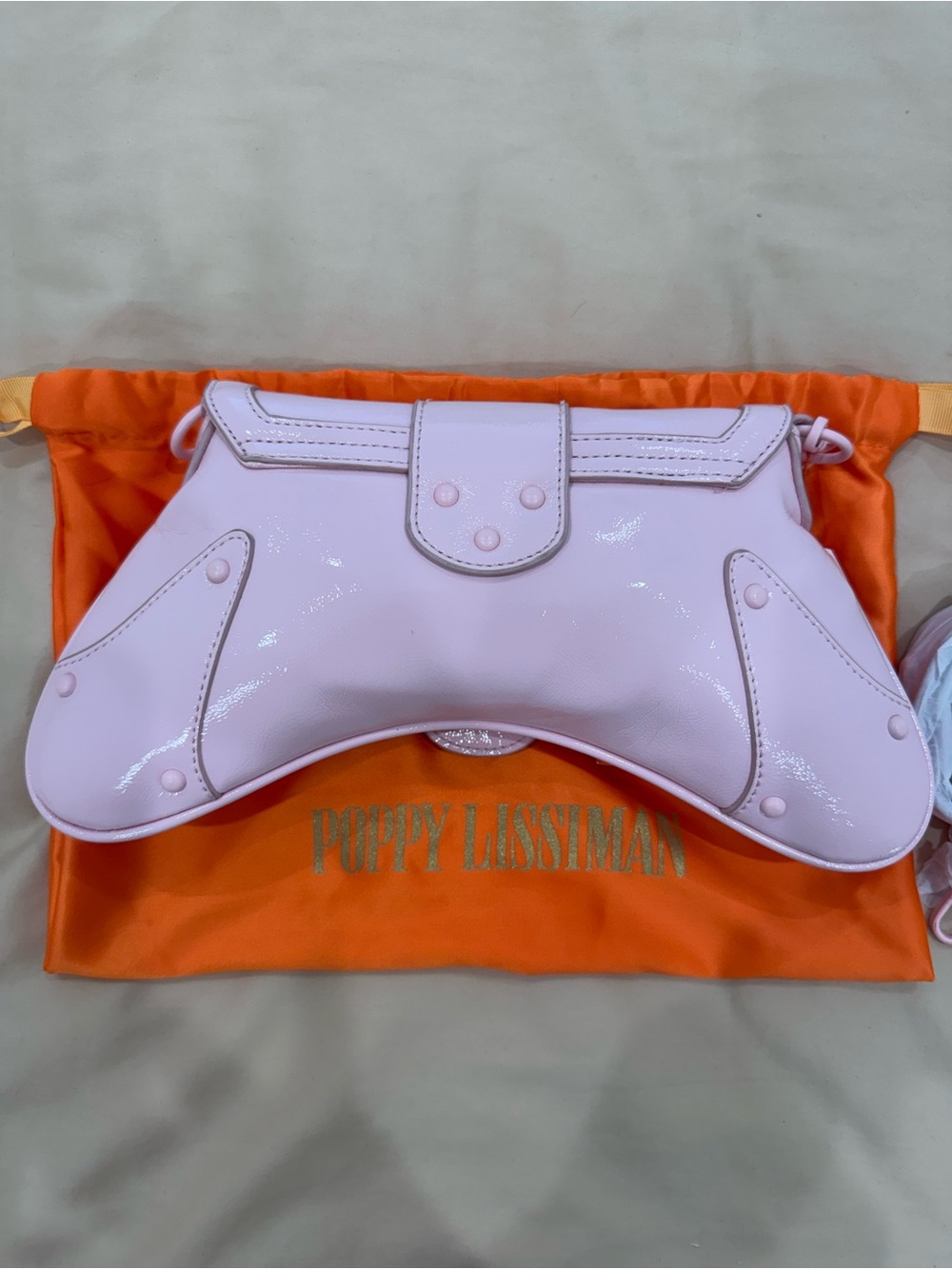 NWT Baby Pastel Pink Punk Studded Poppy Lissiman Y2K Shoulder Bag - Picture 6 of 7